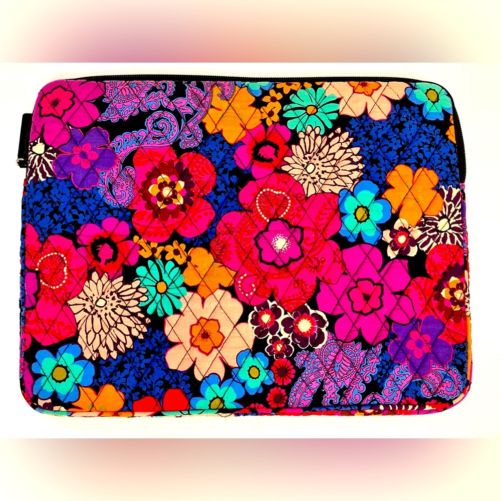 Vera Bradley Floral e-Reader Tablet I Pad Sleeve Case Cover Zip
